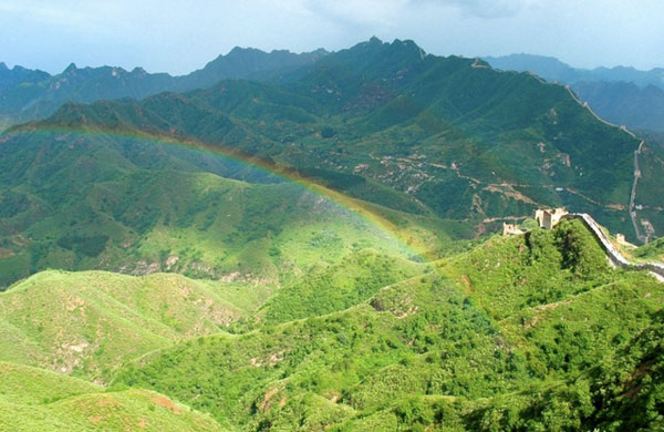 Rainbow over the Great Wall 