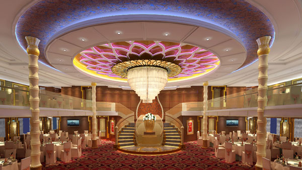 Dining Hall of President Cruises