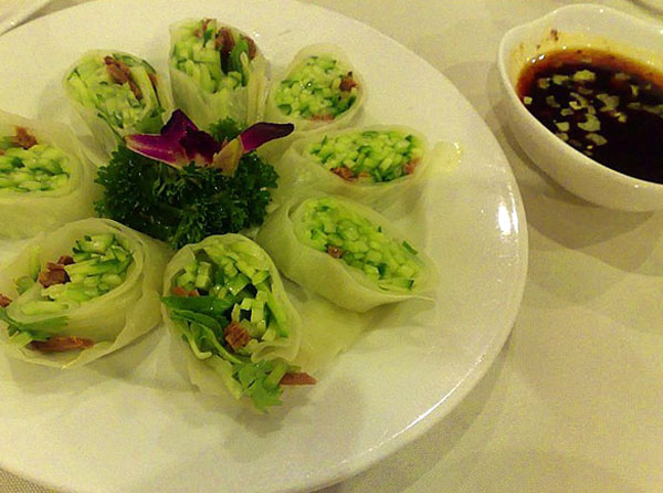 Vegetarian food in Chengdu Water Lotus