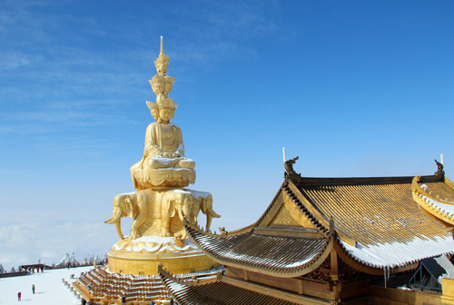 Mount Emei,a famous UNESCO Natural and Cultural Heritage Site near Chengdu