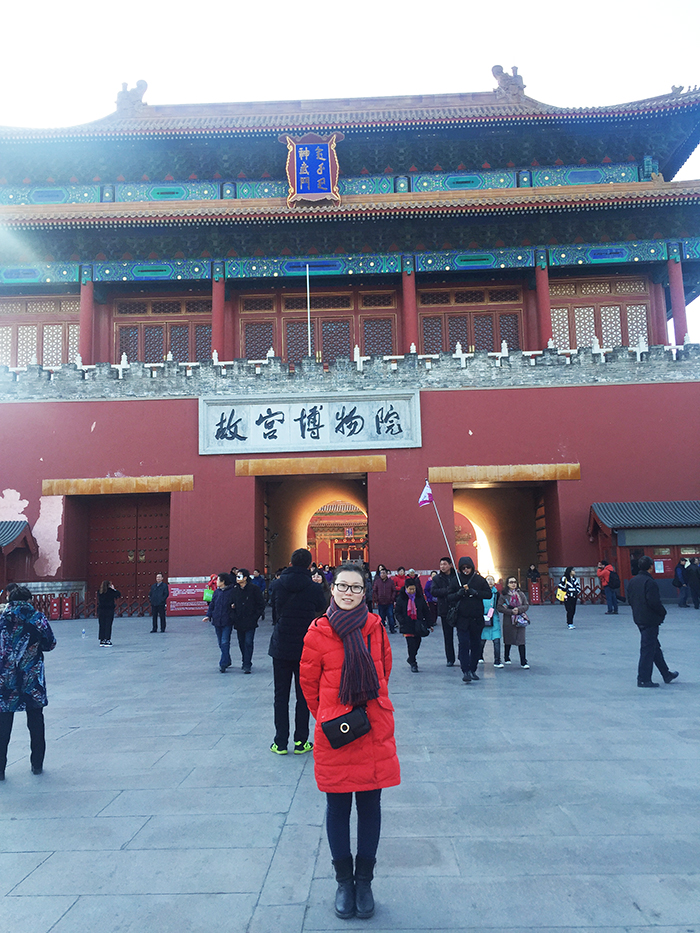 Vivien at Forbidden City 