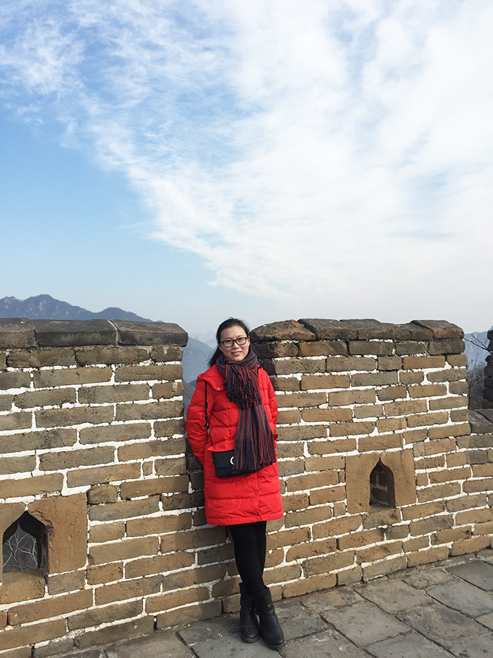 Vivien at Great Wall Mutianyu