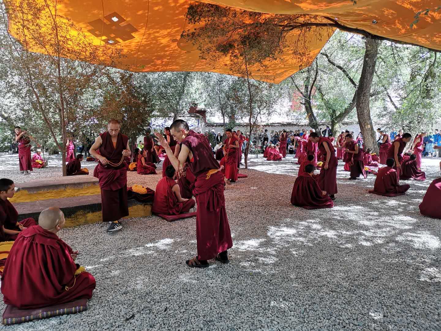 “Buddhism Debating” in Sera Monastery.